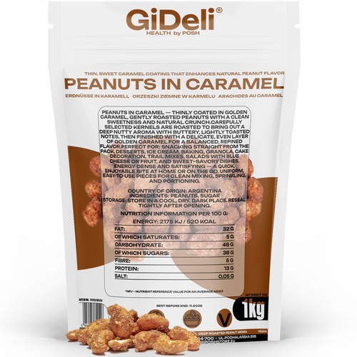 Gebrannte erdnüsse 1kg - gebrannte,