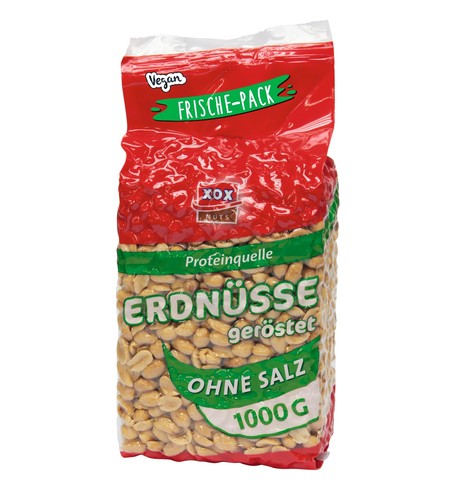 Xox erdnüsse ungesalzen - ungesalzen, im