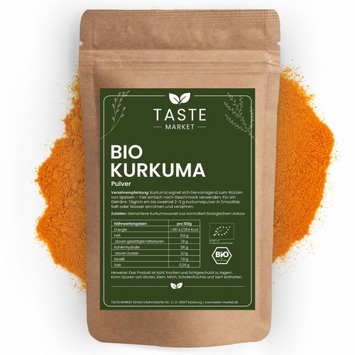Bio kurkuma pulver - bio, |