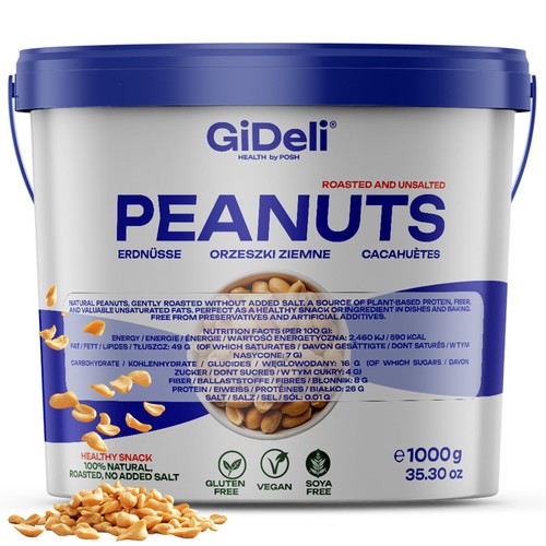 Erdnüsse 1kg geröstet - erdnüsse,